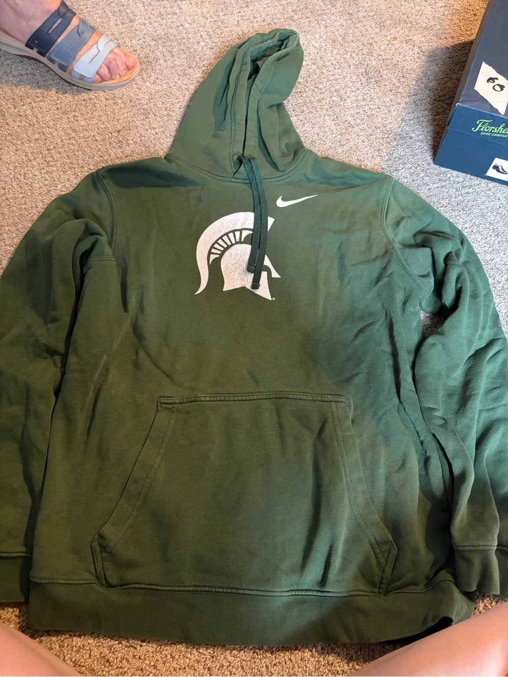 Nike MSU Spartans Green Pullover Hoodie sweatshirts -  Large